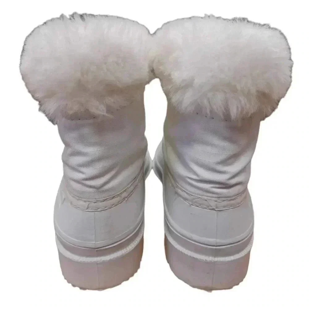 Baffin White Winter Ankle  Boots Size 6 - Picture 4 of 11